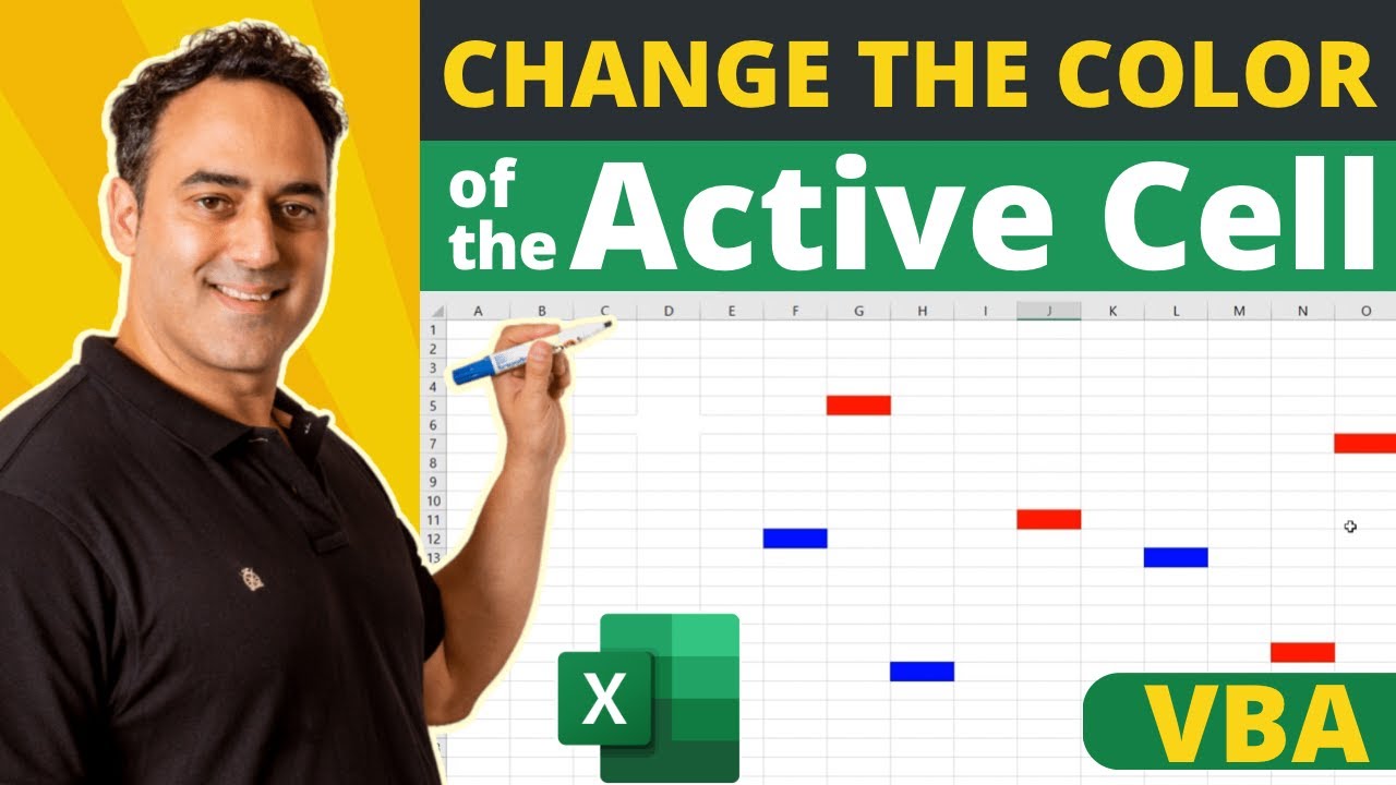 Изменить цвет активной ячейки в Microsoft Excel