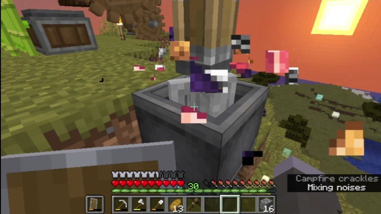 I made 32 Refined Radiance and 32 Shadow Steel in my Create Mod Survival World