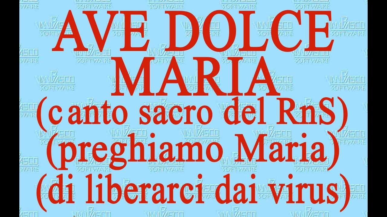 Ave, dolce Maria - Midi sacri - New Karaoke