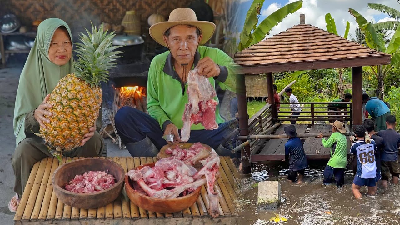 Masak Besar Untuk Gotong Royong Mindah Gazebo | Blenes Daging Kambing, Sop Tukang Kambing, Sambel