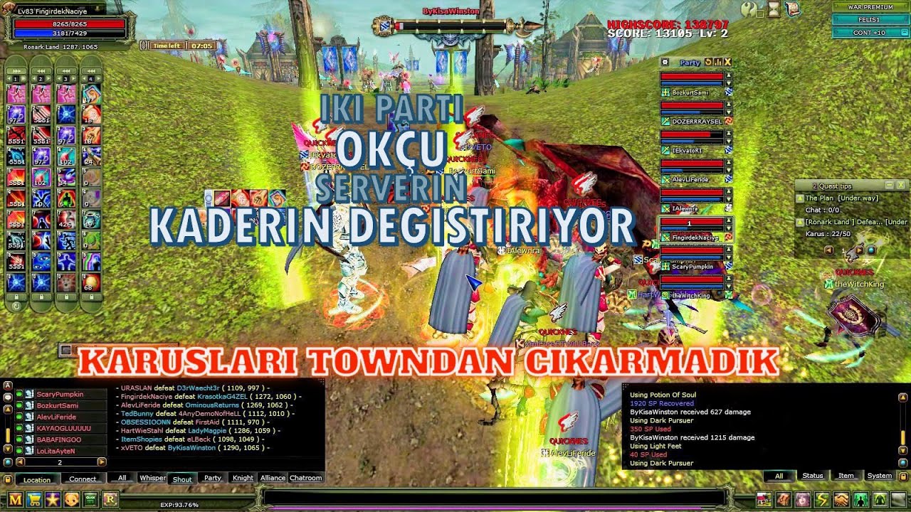 Son Kale Felis / 2 Parti Okçu Karusları Towndan Çıkarmadık !!! #knightonline #knightonlinepk