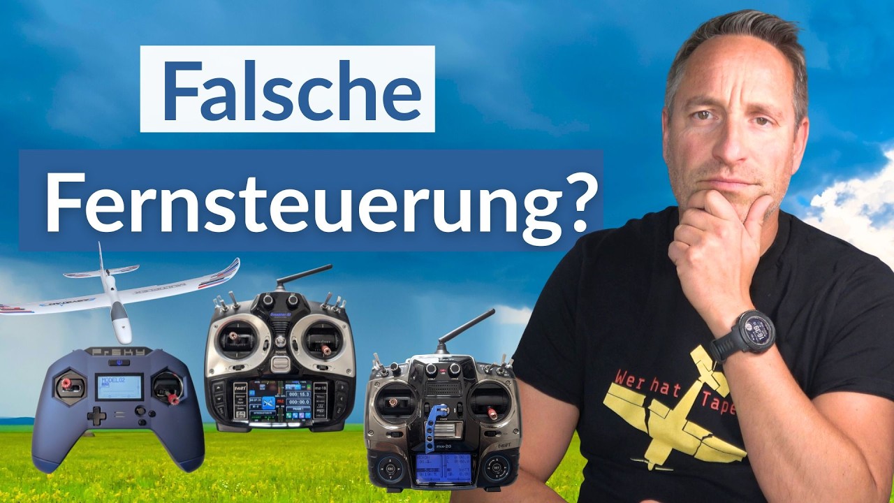 Diese Fernsteuerung brauchst du und diese nicht. (Modellfliegen lernen)