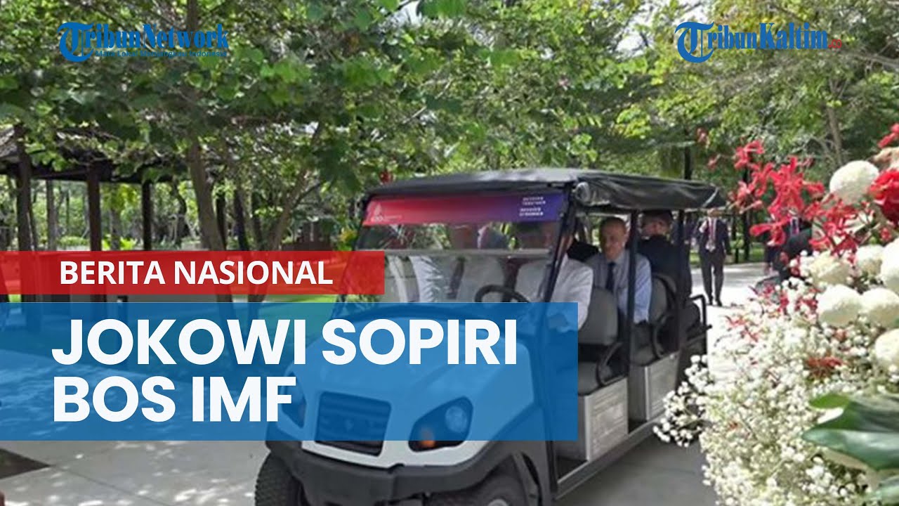 Momen Jokowi Jadi Sopir di KTT G20, Tumpangi Bos IMF untuk Makan Siang