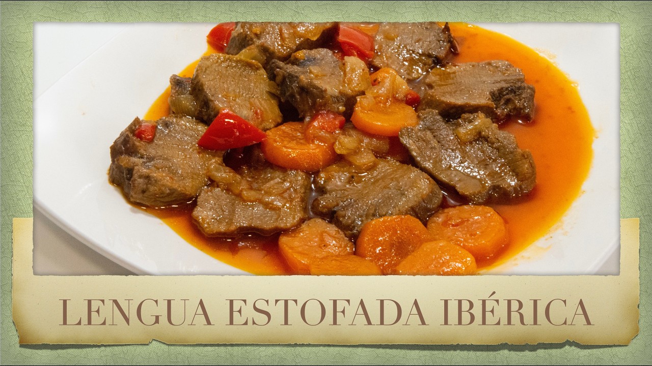 LENGUA ESTOFADA de cerdo ibérico ✅ LENGUA guisada de CERDO IBÉRICO 🎁 LENGUA EN SALSA paso a paso  🇪🇸