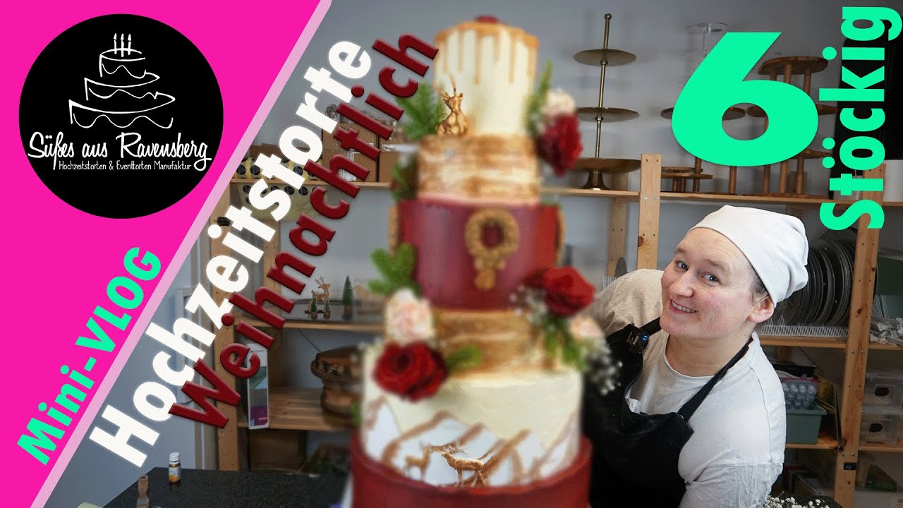 Weihnachtliche XL Hochzeitstorte 🎄Mini VLOG 😍