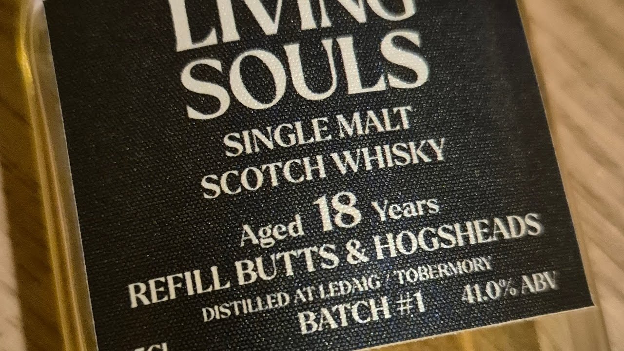 Living Souls 18YO Tobermory/Ledaig, 41% - Whisky Wednesday