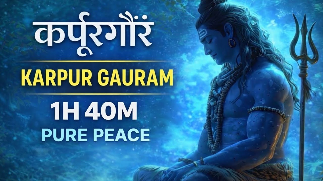 Karpur Gauram Shiv Mantra | 1 Hour 40 Min | Pure Peace
