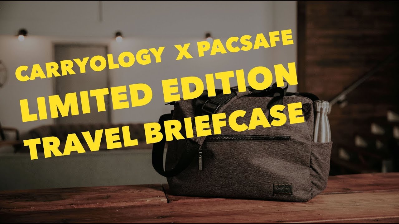 Carryology x Pacsafe Limited Edition Travel Briefcase