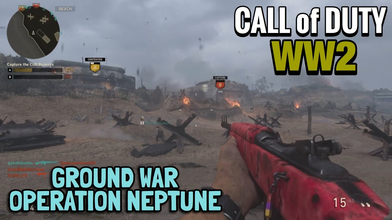Ground War : War Operation Neptune (COD WW2 2XP)