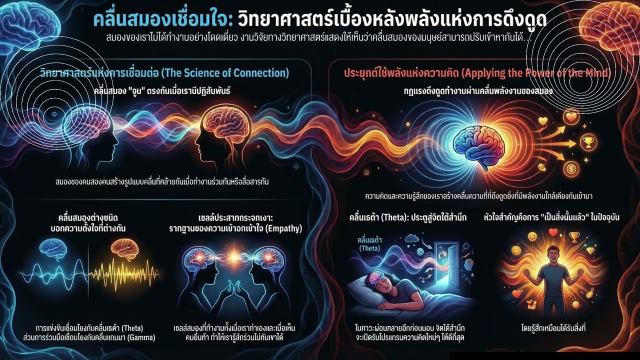 คลื่นสมองเชื่อมใจ | วิทยาศาสตร์เบื้องหลังพลังแห่งการดึงดูด (Law of Attraction)