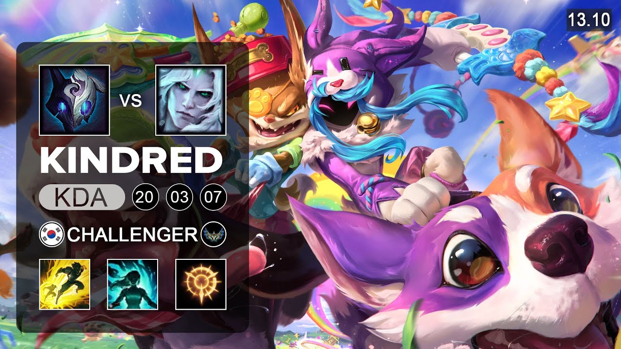 Kindred vs Viego Jungle - KR Challenger - Patch 13.10 Season 13