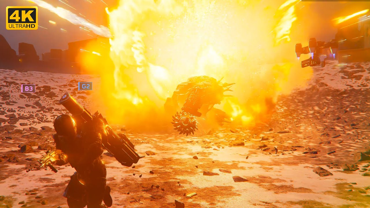 UNLEASHING LIBERTY: Massive Automaton Slaughter - Super Helldive - 4K HDR