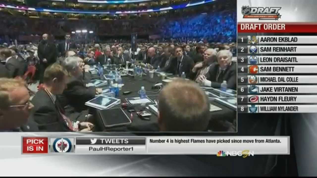 2014 NHL Hockey draft from Philadelphia PA. 1st Round picks 6 to 10