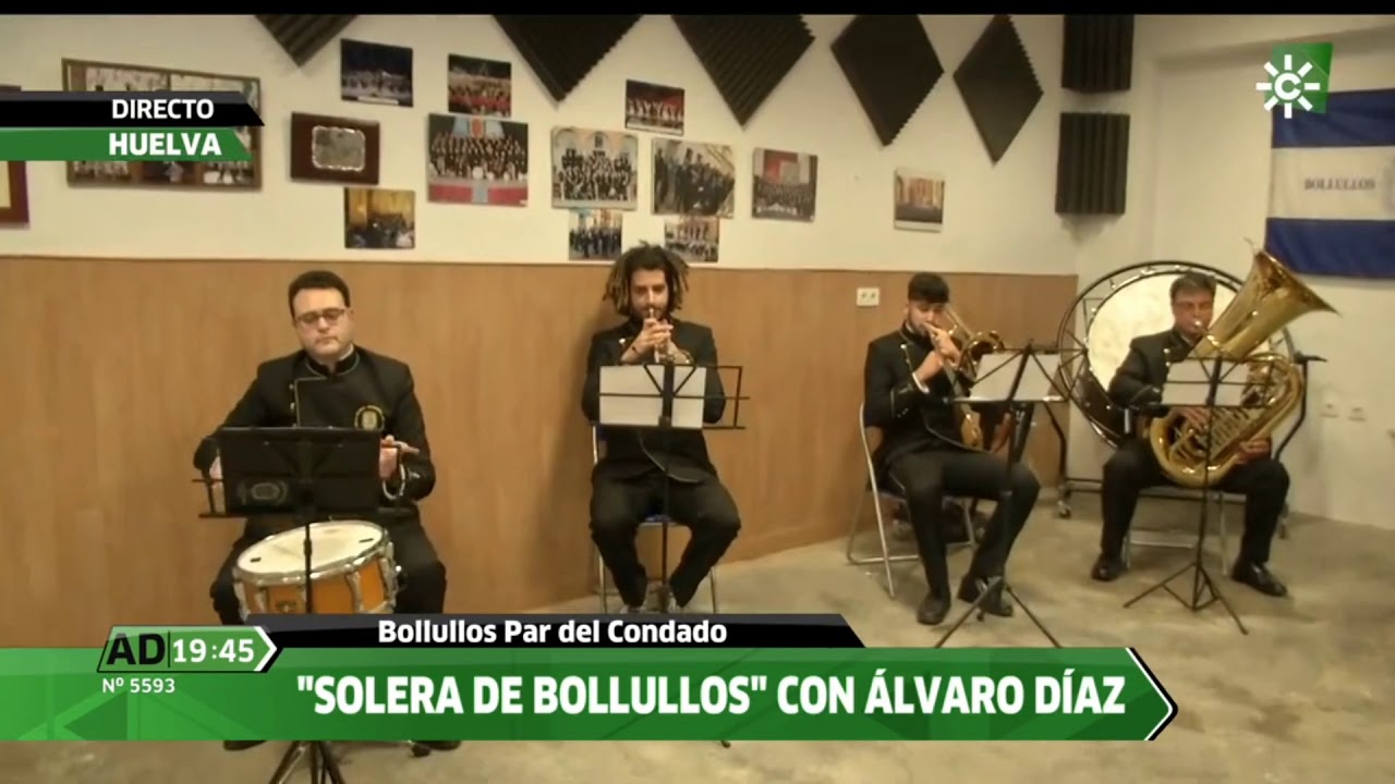 Solera de Bollullos y &Aacute;lvaro D&iacute;az. Andaluc&iacute;a Directo 18/05/20. Bollullos Par del Condado (Huelva).