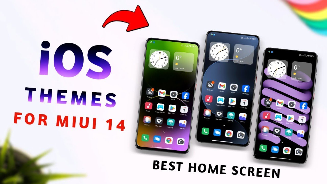 😍🔥 Top 3 AMAZING iOS Themes for Miui 14 | iOS Themes | iOS theme for miui
