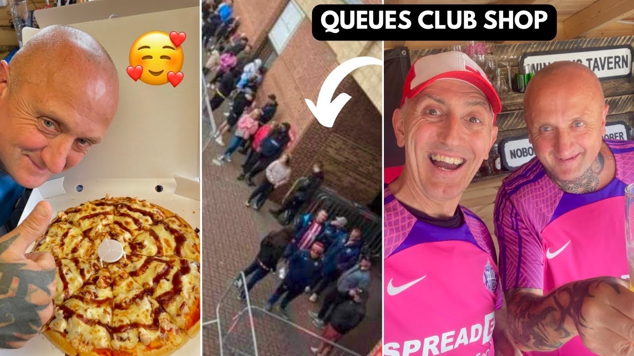 Sunderland Away Shirt & Belmont Pizza House Reviews. Club Shop Massive Queues Visit.