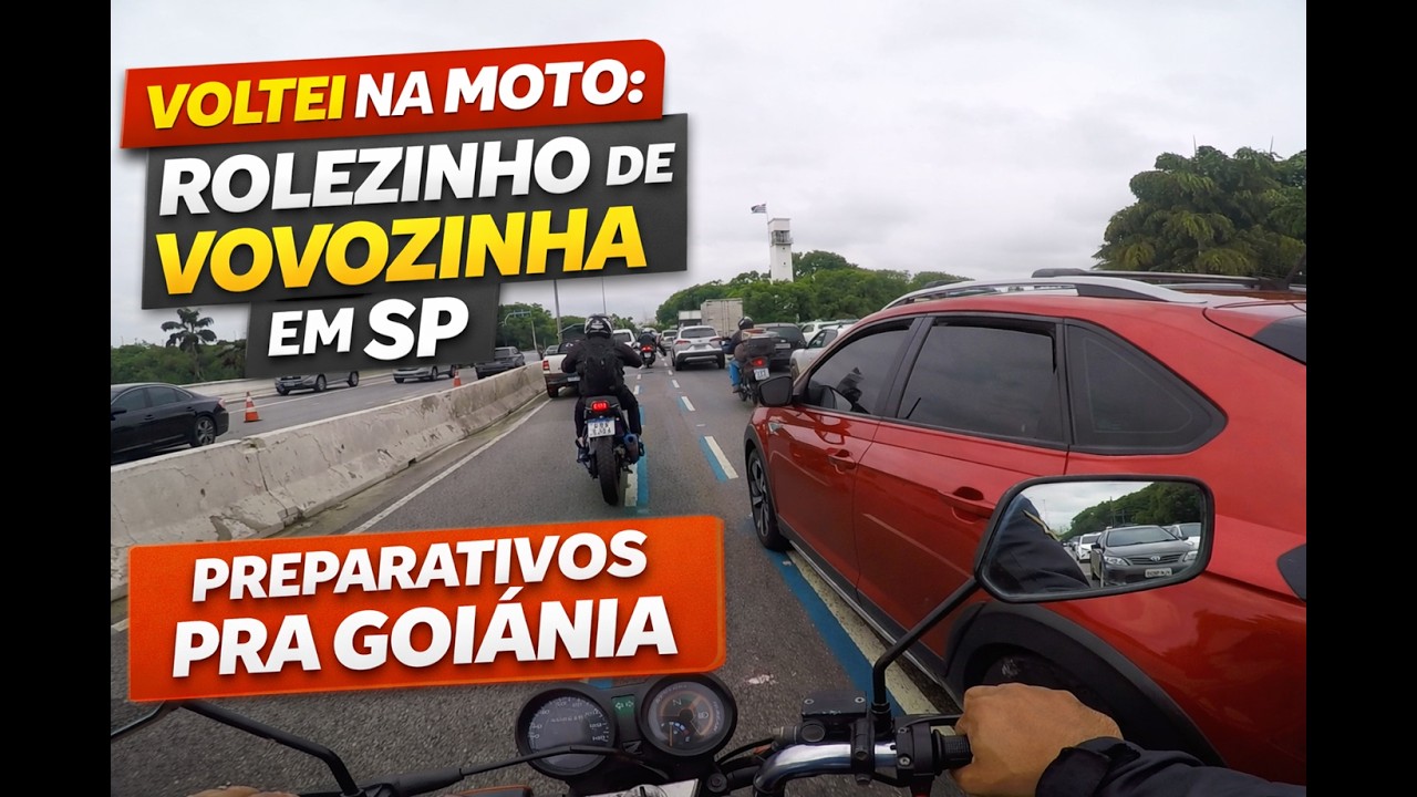 Rolê de Vovozinha em SP | Preparativos pra Goiânia, pneus da ZX6 e nosso cotidiano