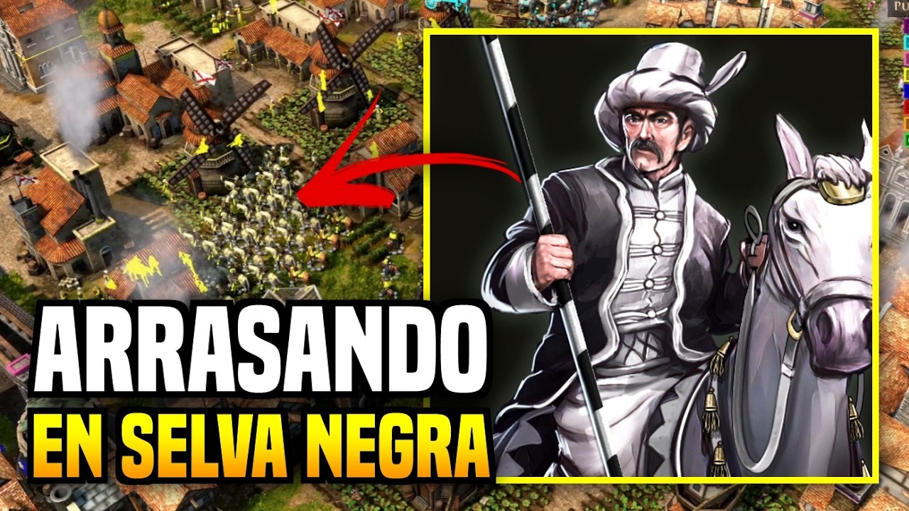 BATALLA HISTÓRICA en SELVA NEGRA 4 VS 4 - Age of Empires 3