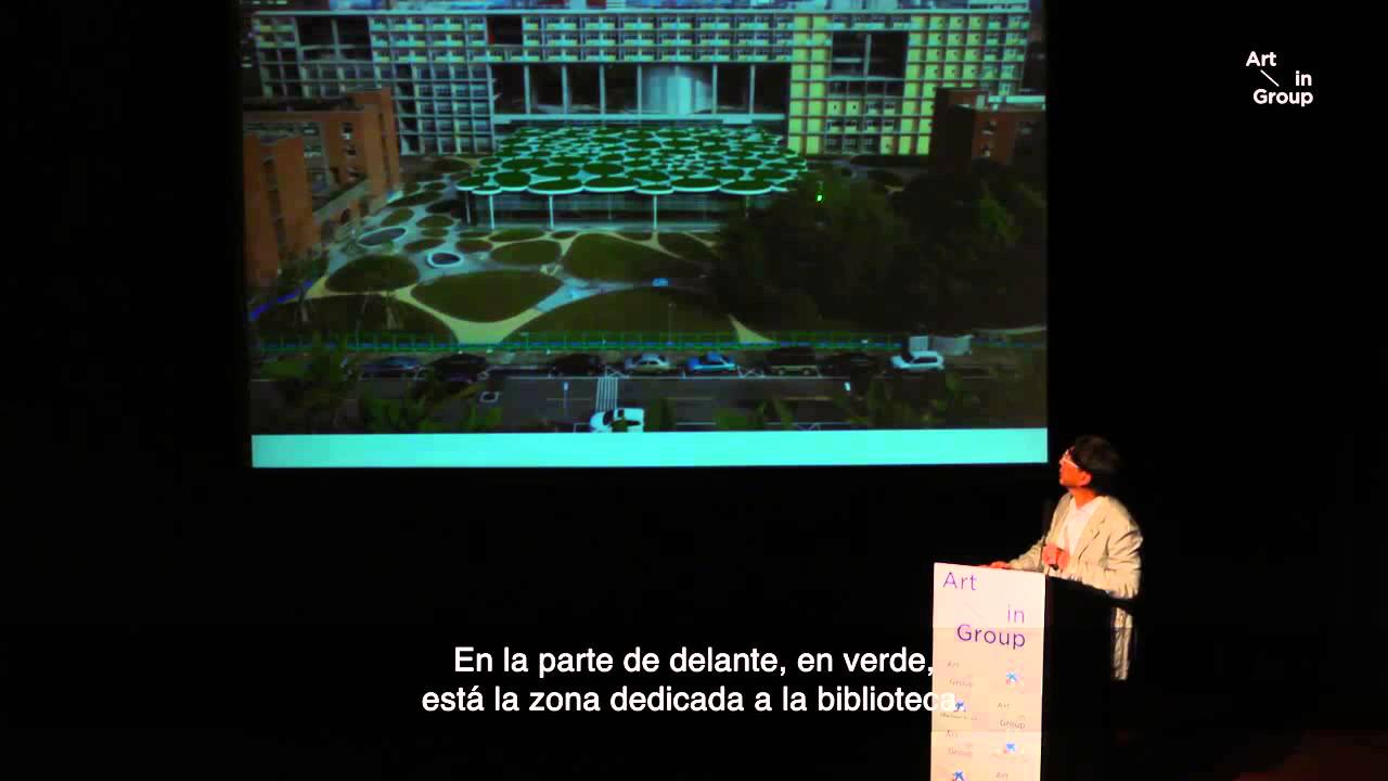 Conference of Toyo Ito, Rafael de La-Hoz and Arturo Berned in Roca Gallery, Barcelona