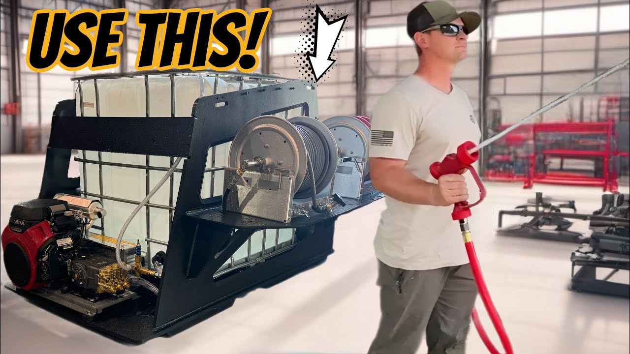 The TOTE-GOAT. Using a IBC Tote to build a Pressure Washing Rig.