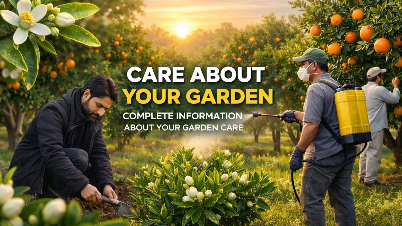 100% Fruiting of citrus Garden by some specific tricks.