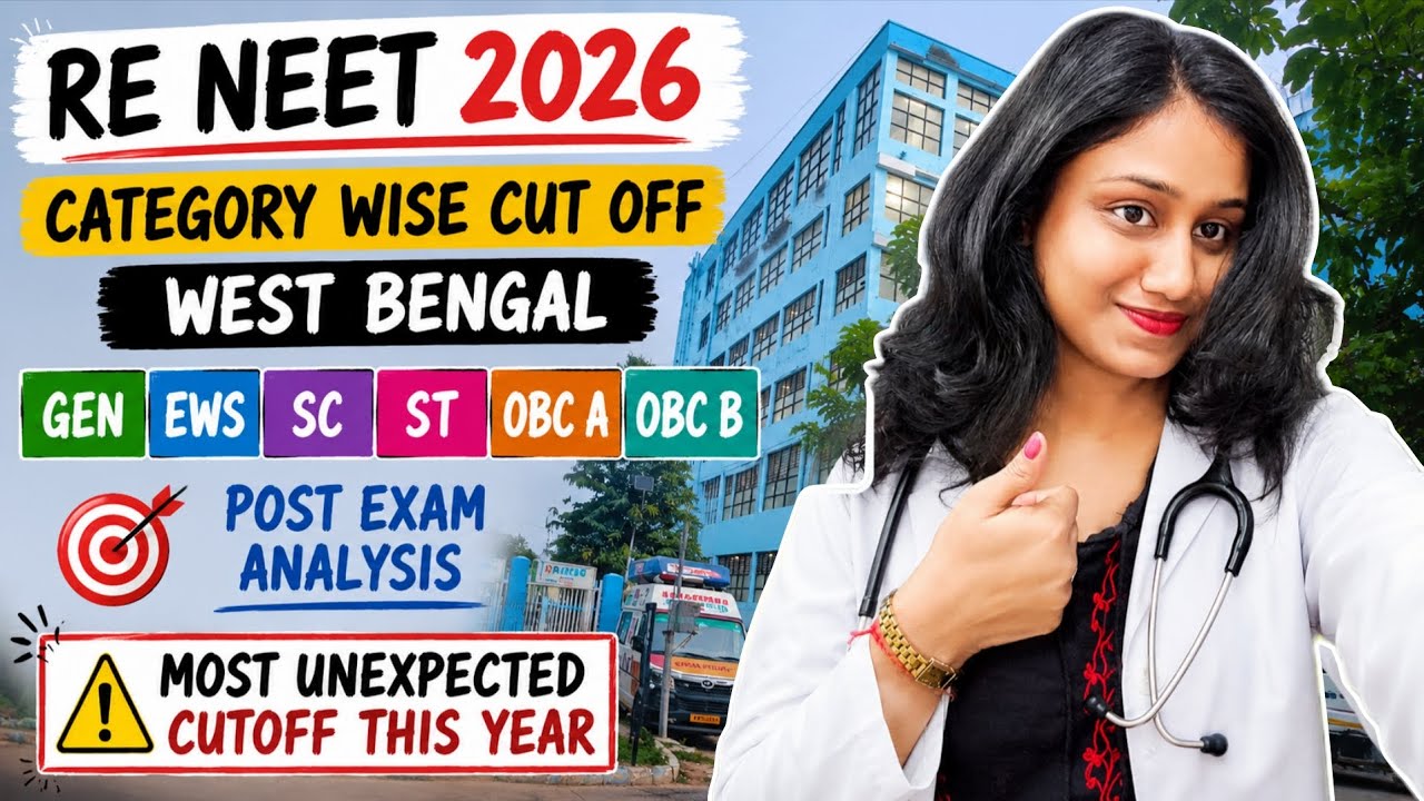 RE NEET 2026 West Bengal Cut Off 🔥 Category Wise Expected Cutoff | Most Unexpected Cutoff This Year