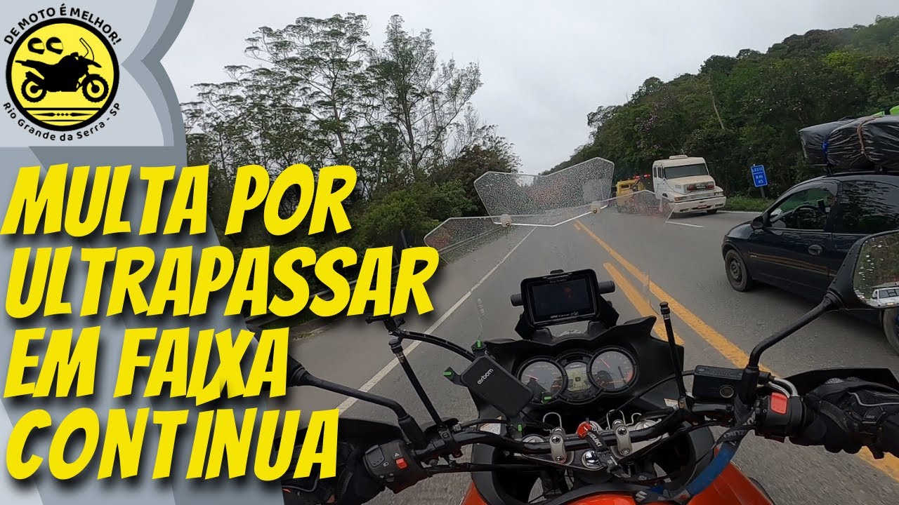 Ultrapassar em Faixa Cont&iacute;nua e Acostamento  |  Infra&ccedil;&atilde;o, Penalidade e Multa  |  DL650 V-Strom