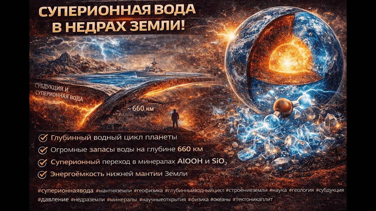 Скрытые океаны Земли: Как суперионная вода меняет представление о недрах планеты