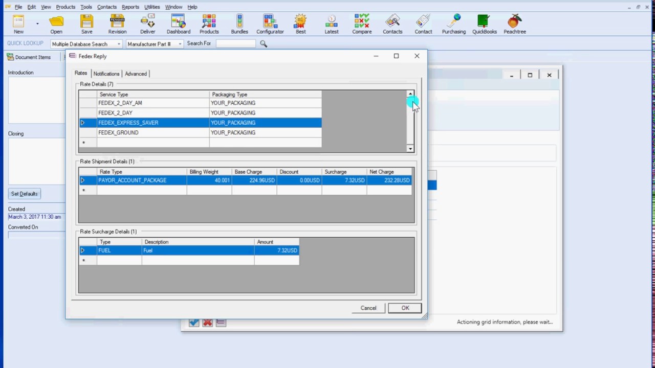 QuoteWerks, 3D Bin Packing & FedEx Integration utility