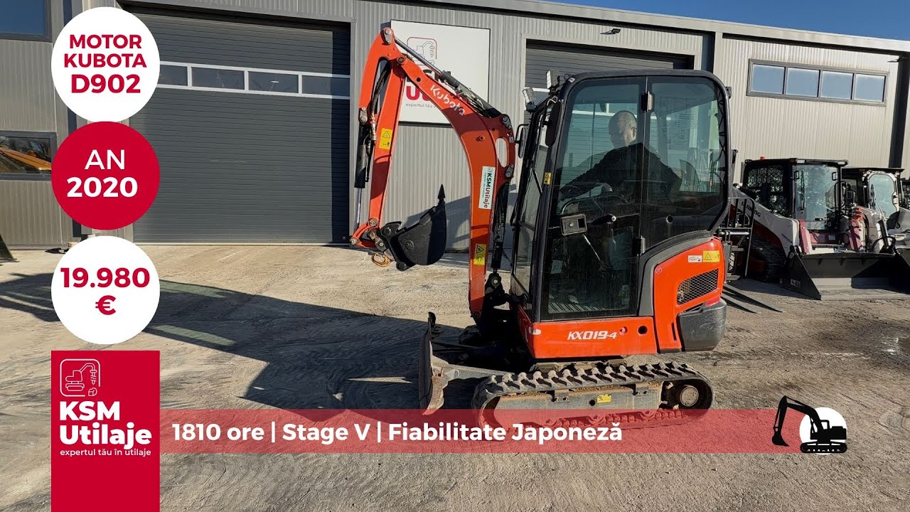 CHILIPIR SH: Kubota KX019-4 (2020) | 1810h | 3 Cupe & Cuplă | 19.980&euro;