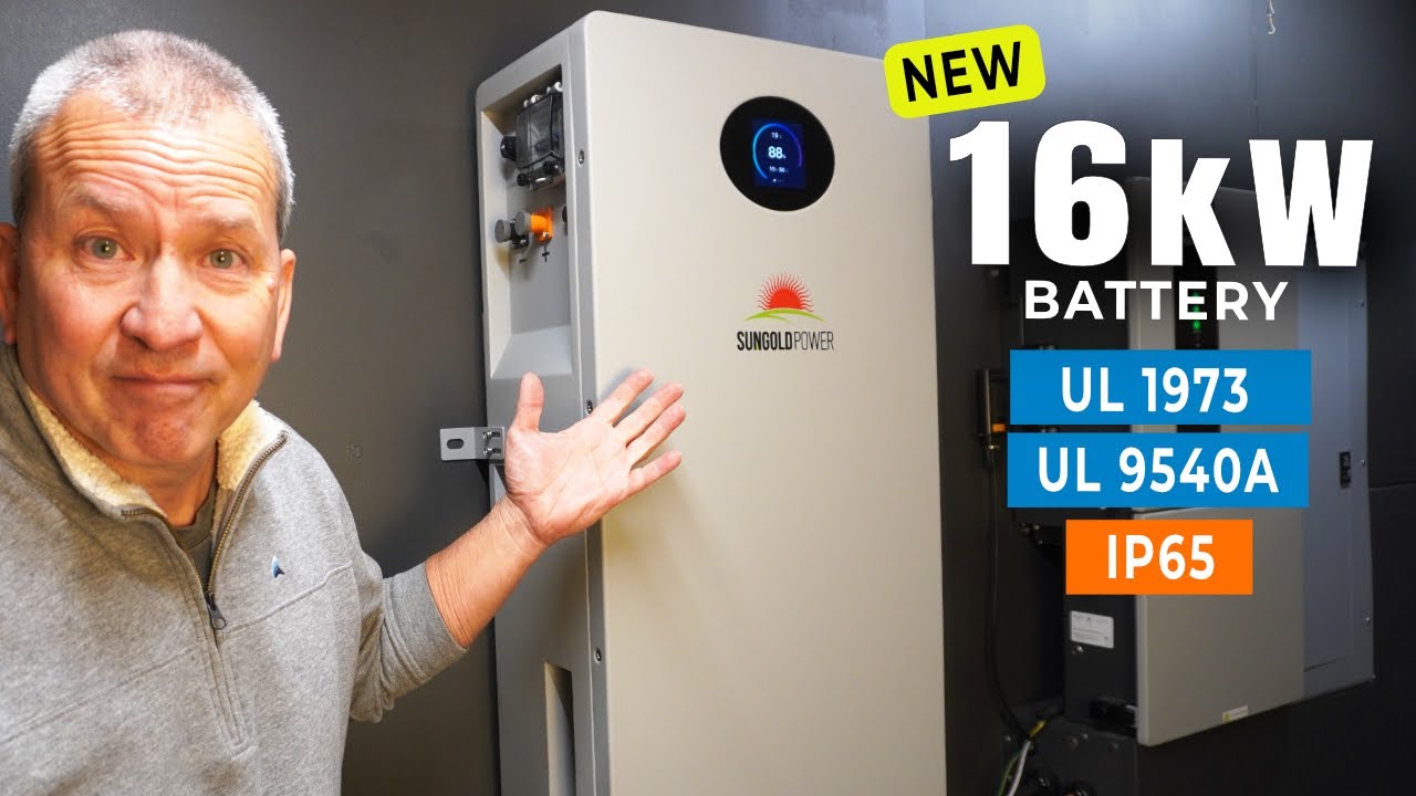Мощный домашний резервный аккумулятор Powerwall - SUNGOLDPOWER - UL1973 / UL9540A | Установка сво...