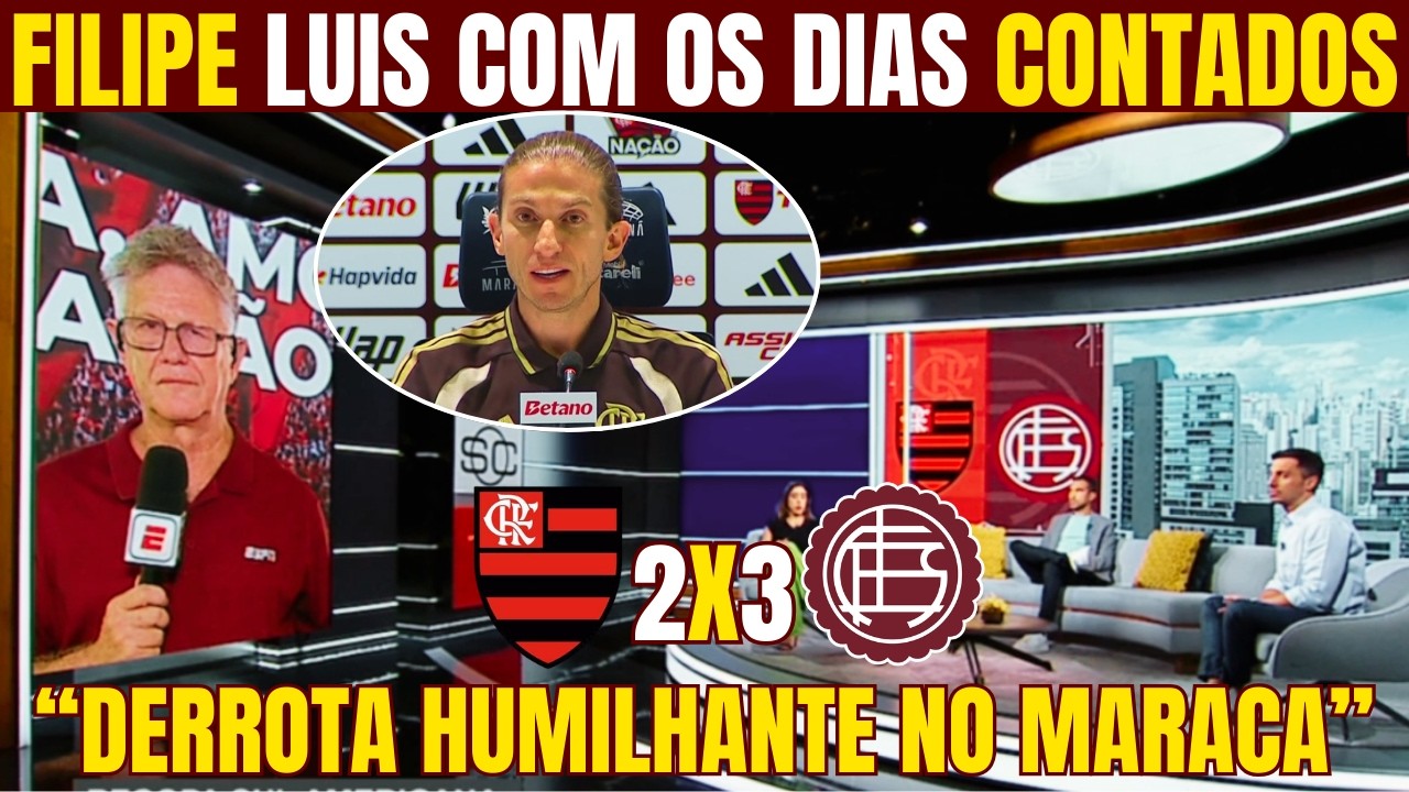 FILIPE LUIS NA CORDA BAMBA NO FLAMENGO! MÍDIA REPERCUTE PERCA DO TITULO NA RECOPA SULAMERICANA!