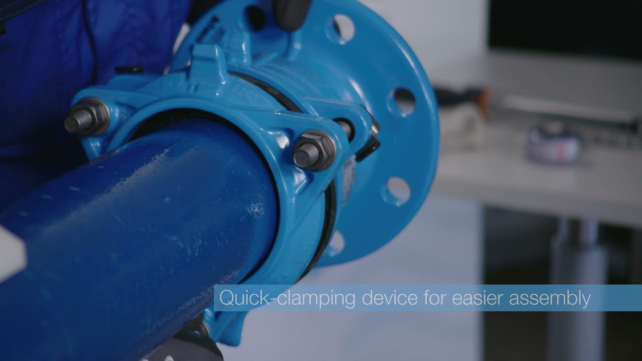 How to install a flange adapter [Hawle Synoflex]