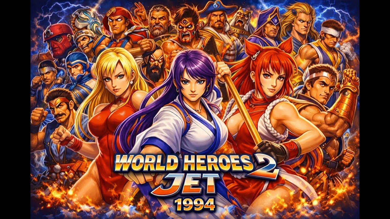World Heroes 2 Jet, 1994 – Random Fights & Character Showcase  #worldheroes #ArcadeFighting