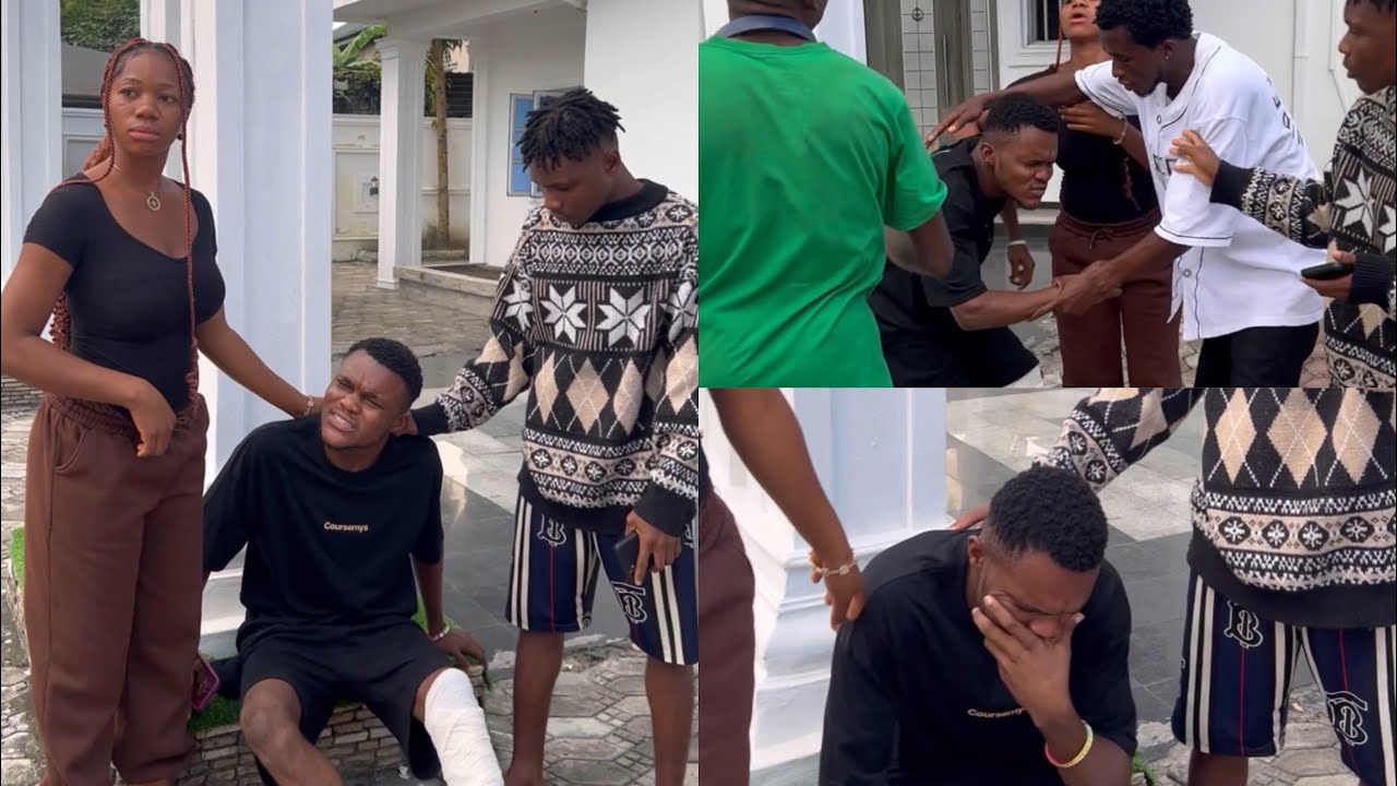 I heard that ma cousin is not feeling fine I have to fau!se ma self to go see him. See what he did