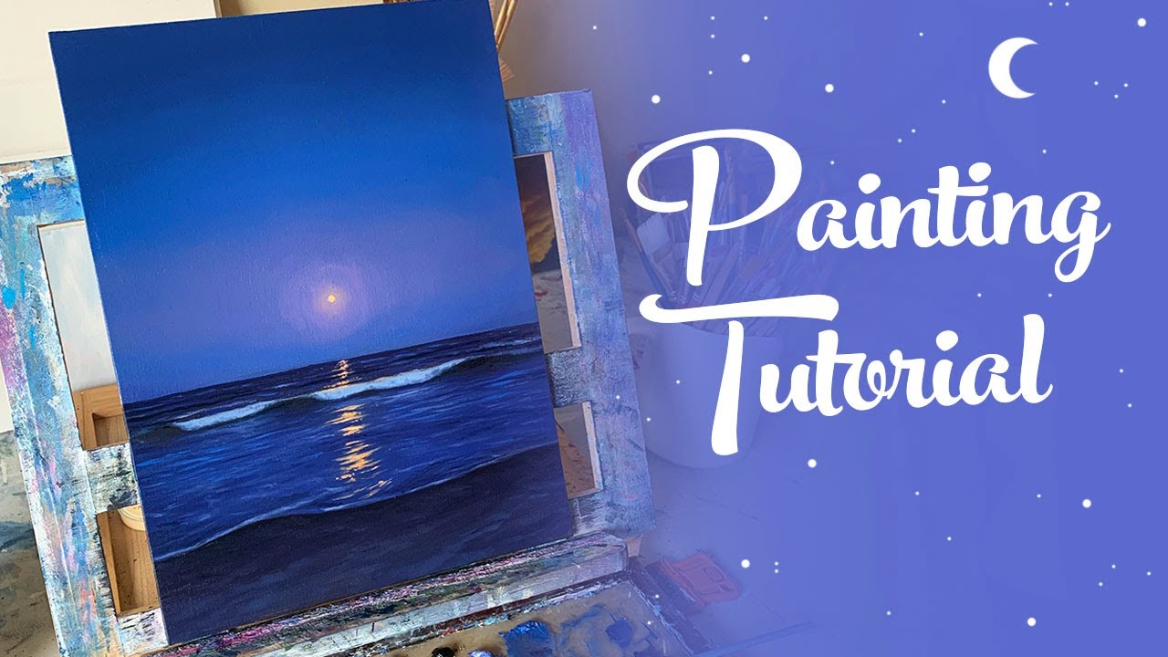 Painting Tutorial: Peaceful Beach (Oil Paint)