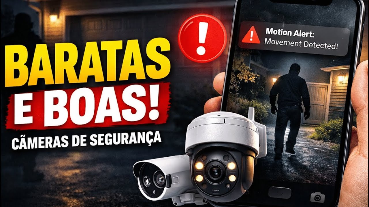 Top 3 Câmeras de Segurança Externa Baratas e Boas (WiFi e Visão Noturna)