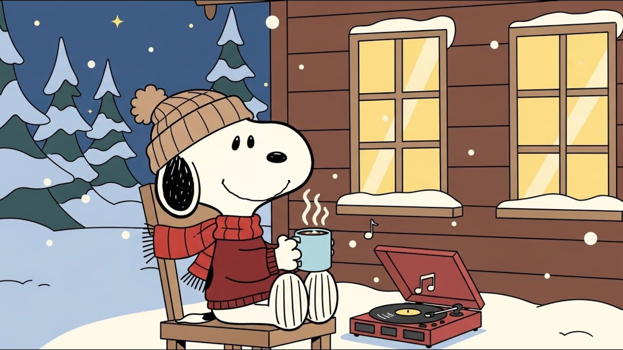 Winter Snoopy 🐾 Cozy Lofi Music for Study, Work & Relaxation | SnoozyBeats