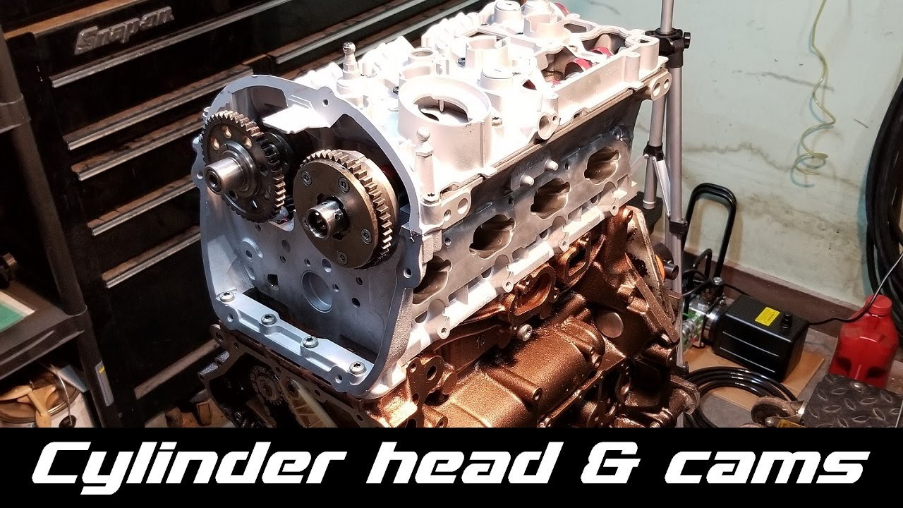 2011 Audi TT Quattro 2.0T // Engine damage PART 12 // TFSI Cylinder head and Cam installation *CETA