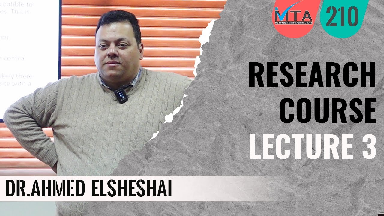 Research crash course 3 : Structure of research | Dr. Ahmed Elsheshai