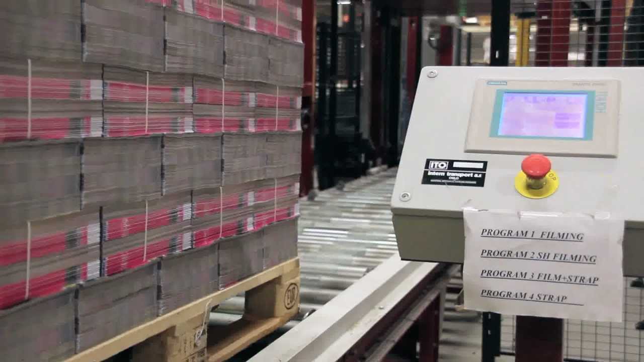 Strekkfilmmaskin - Pall-Pack 8000 levert til Aller Trykk AS i Oslo