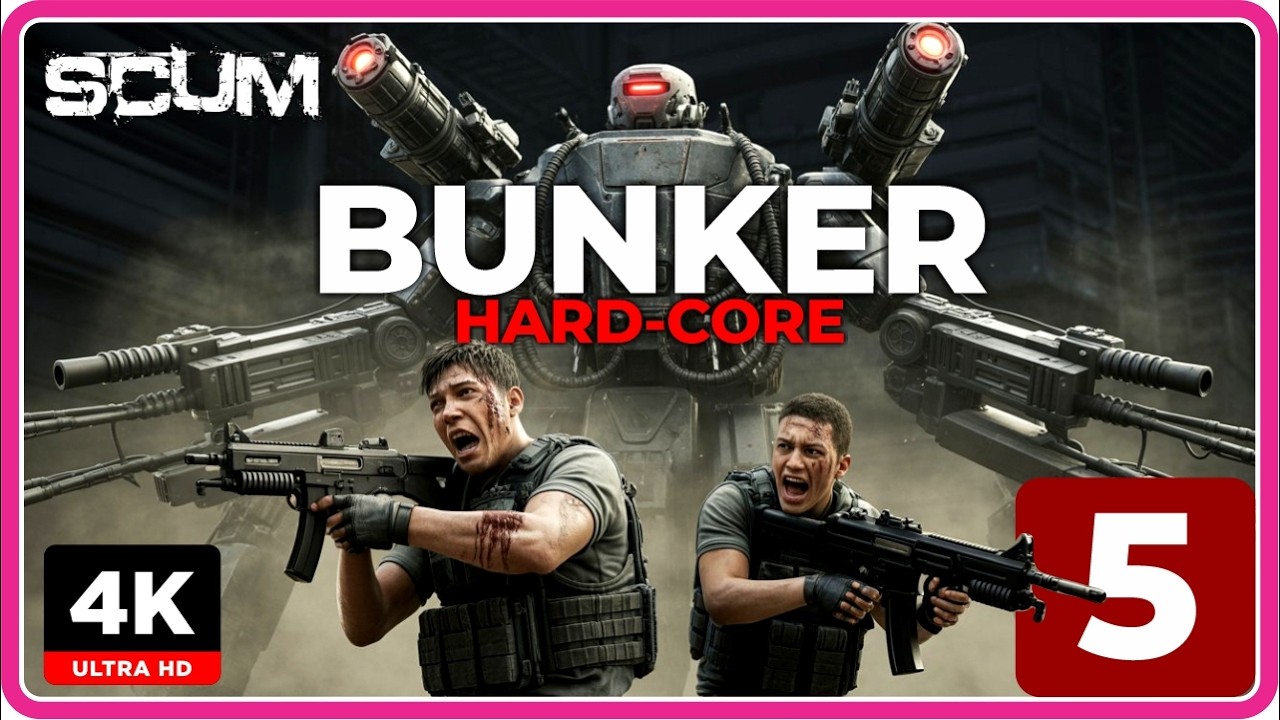 Robots afuera… zombis adentro💀BUNKER  | SCUM Cap. 5