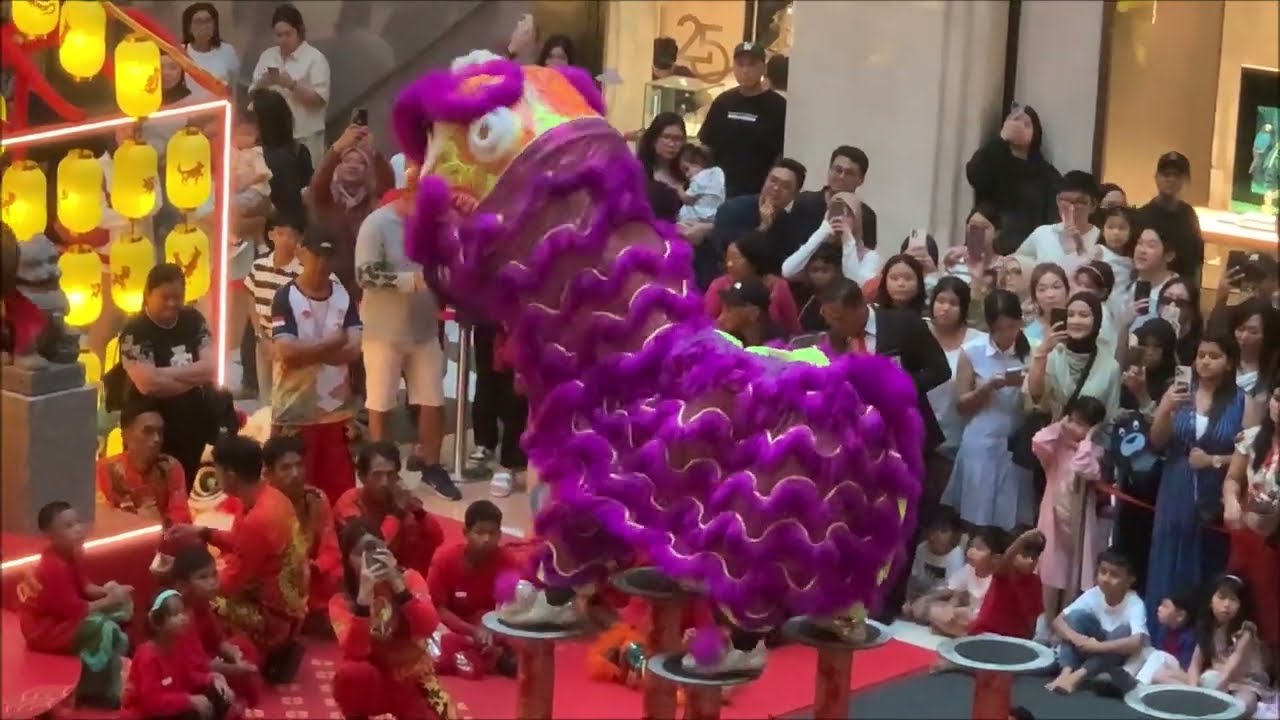 26 Jan 2025 Barongsai Lion Dance Imlek CNY Plaza Senayan Jakarta Indonesia