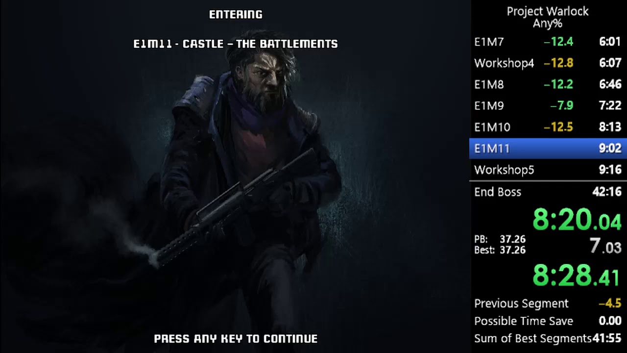 Project Warlock in 39:42 IGT WR