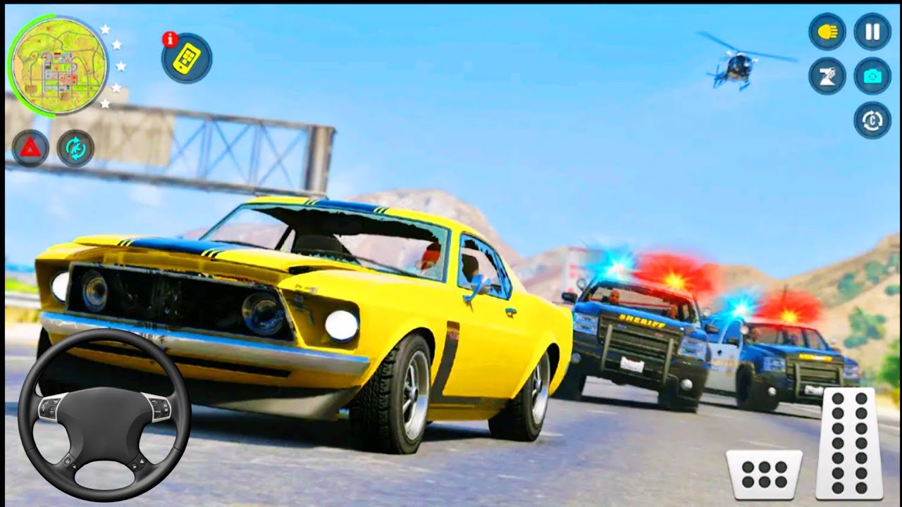 Us Police Car Chase 3d 2025 | Police Car Driving Simulator 3d | Police Car Game | Android Gameplay