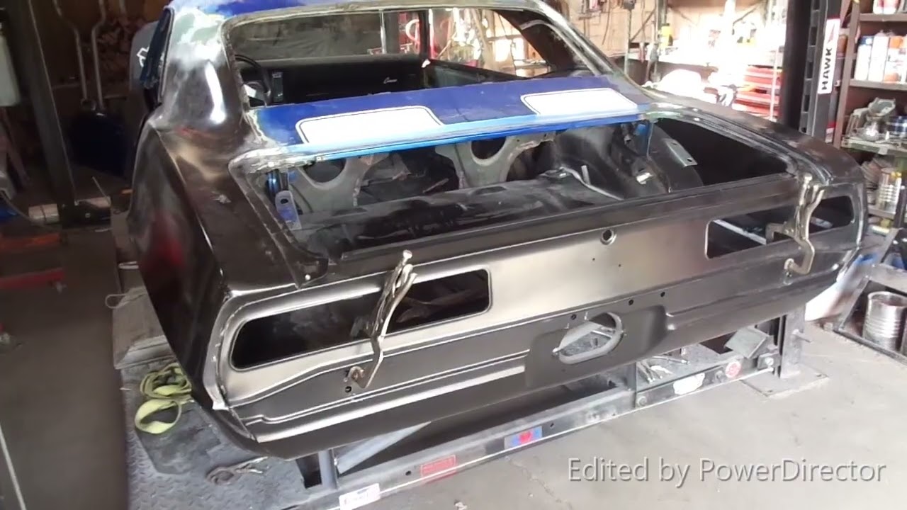 69 Camaro wheel house quarter panel install prt 2
