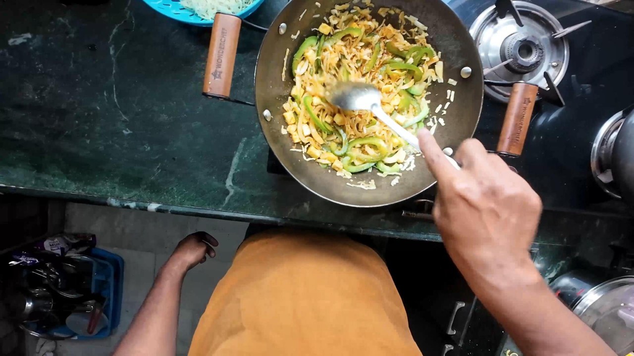ASMR POV: Kolkata Mix Veg Chow mein | घर पर बनाएँ Kolkata की ठेले वाली चाउमीन रेसिपी |🇮🇳