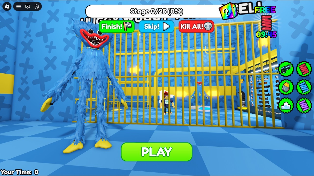 Huggy Wuggy Prison Run! #roblox