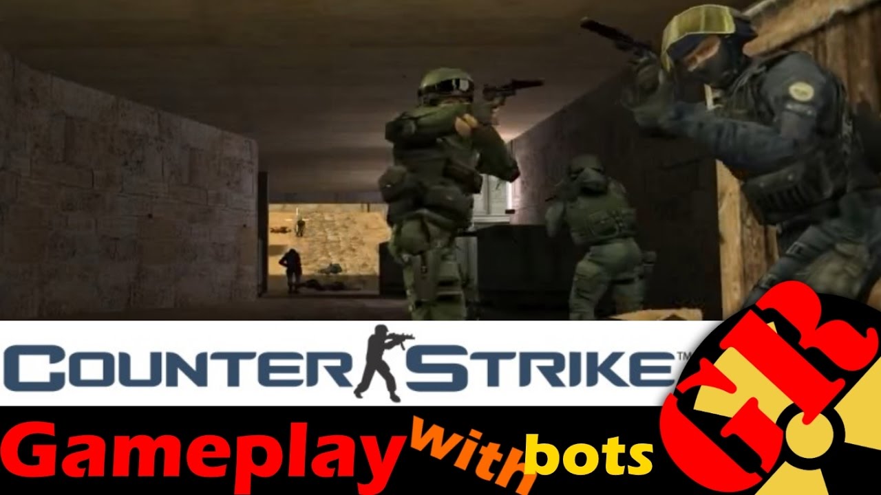 Counter-Strike v1.6 gameplay with Hard bots - Dust - Counter-Terrorist