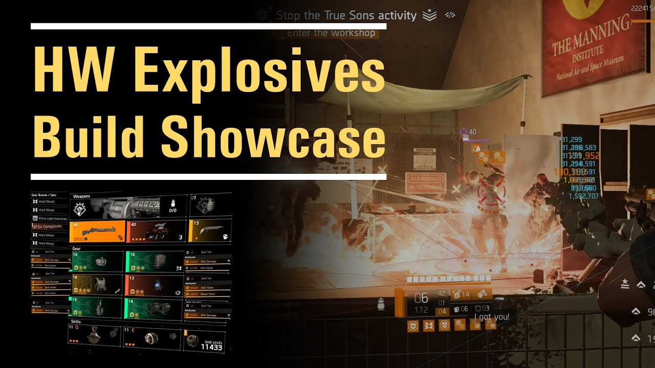 Hard Wired Explosives - Build Showcase - Mechanically challenging kabooms - The Division 2